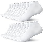 BYDOLL 9/18 Pairs Ankle Cotton Socks for Women Athletic Running Breathable Soft Socks No-Slip Grip for Sports and Casual