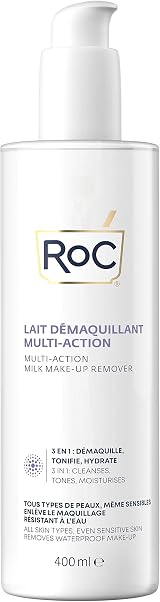 RoC 3-in-1 Milk Makeup Remover 400 ml Waterproof Makeup Remover