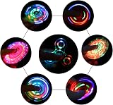 SCIONE Crystal White LED Light Up Fidget Spinner Toys for Kids Adults view 3