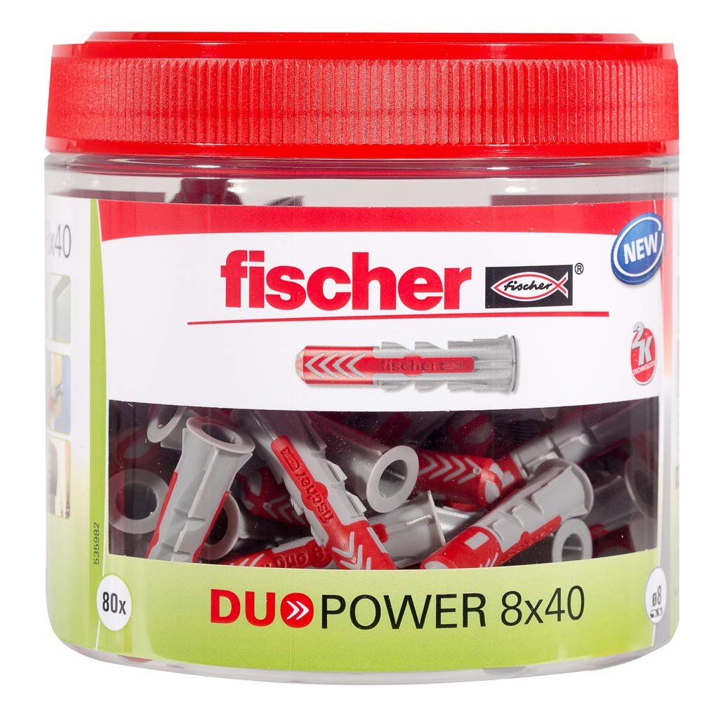 fischer DuoPower 8 x 40 Round Tin — image 1