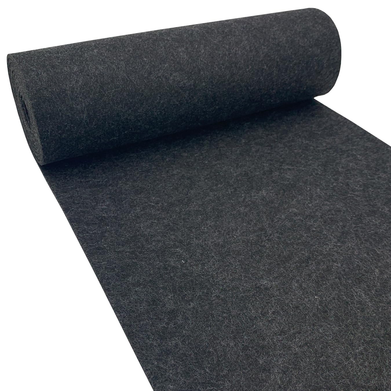 aufodara Felt Fabric Roll 30cm x 250cm, 3mm Thick Craft Felt Fabric for Table Mats DIY Craft Patchwork Sewing (Black Grey) — image 1