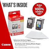 Canon PG-560 CL-561 Ink Cartridges 2 Pack Black Colour & 4x6 Photo Paper 50 view 2