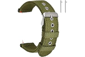 uEmoh Nylon Watch Straps, Quick Release Nylon Watch Bands for Men Women, Watch Band of Multiple Colors & Width(16mm,18mm, 20mm, 22mm)