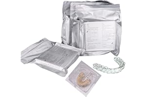 NSKI Dental Splint 1.0/1.5/2.0mm Thermoforming Material Sheet Oral Denture Model Mold Slice For Vacuum Forming Soft Hard 5''x5'' (Soft Film 2.0 10Pcs)