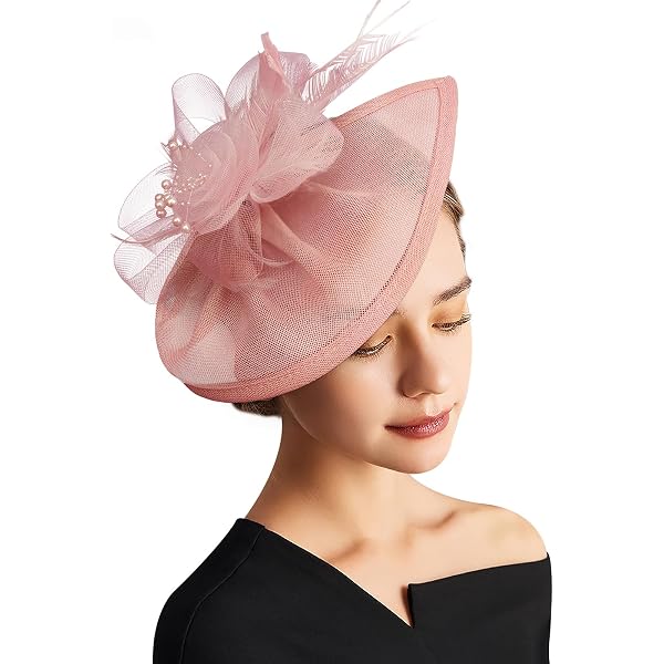 Set of 9 Fascinator Hats Tea Party Pillbox Derby Headwear Cocktail Headband Tea Party Fascinator Hat, Derby Kentucky Hat Feather  main image 2