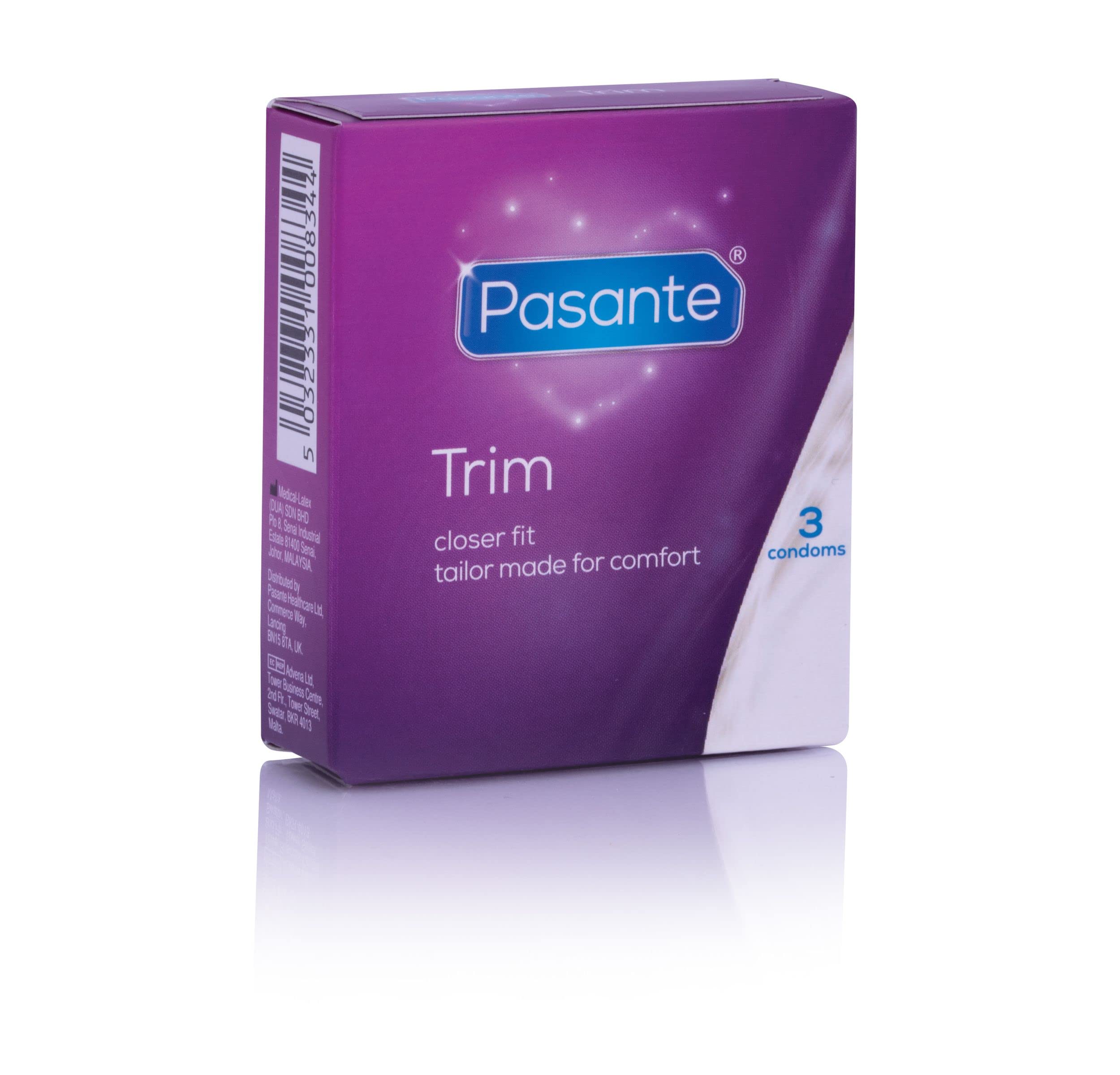 Pasante Trim (Small) Condoms - Pack of 3 — image 1