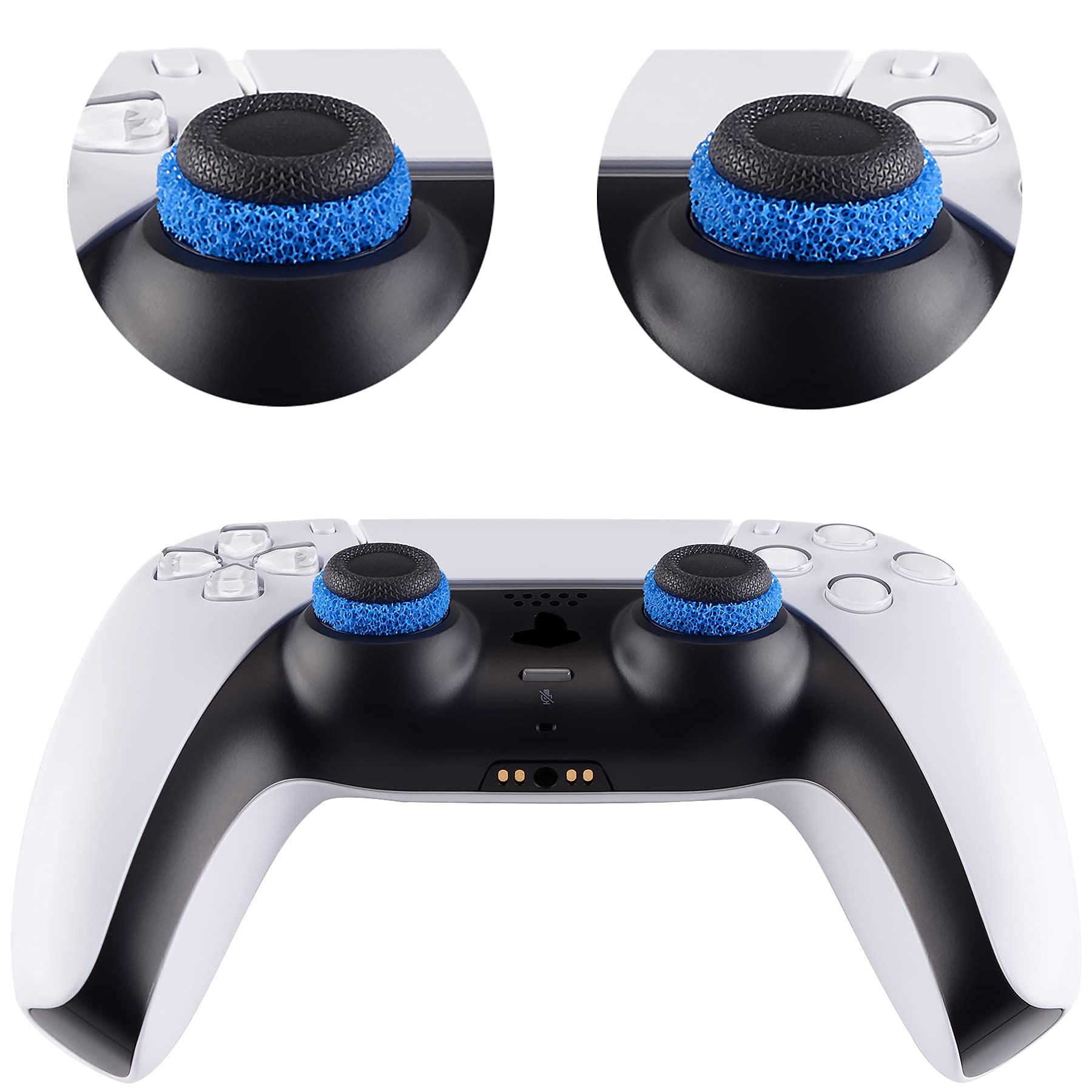 PlayVital Precision Rings for PS5, Xbox Series X/S, PS4, Xbox One, Switch 2 Pro – 10 Pack Aim Assist Joystick Rings, 3 Resistance Levels, 5 Colors for FPS Games & Motion Control
