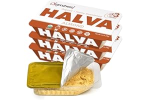 WELLBEE'S OhGoodness! Organic Honey Halva - 3 Pack - Only THREE Simple Ingredients, Melt-in-Mouth Snack & Dessert, Honey Sweetened Treat Paleo & SCD Approved - No Additives (Honey - Almond) 75g