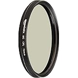Amazon Basics Circular Polarizer Camera Lens Filter - 72 mm