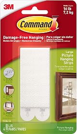 Command Small Picture Hanging Strips Ref 17202 Pack of 4 view 2