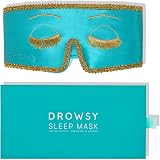 Drowsy Sleep Mask 100% Mulberry Silk Total Blackout Ultra-Soft Hydrating view 8