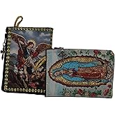 Intercession Tapestry Rosary Pouch Keepsake (Guadalupe - St Michael)