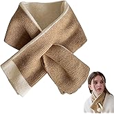 huablo Unisex Double - Sided Winter Fall Knitted Pull - Through Scarf - Neck Warmer & Gaiter - Women's short scarves