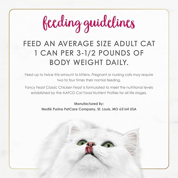 FANCY FEAST CHICKEN FEAST CLASSIC PATE COLLECTION GRAIN FREE WET CAT FOOD MULTI-PACK – (PACK OF 24) 3 OZ. PULL-TOP CANS
