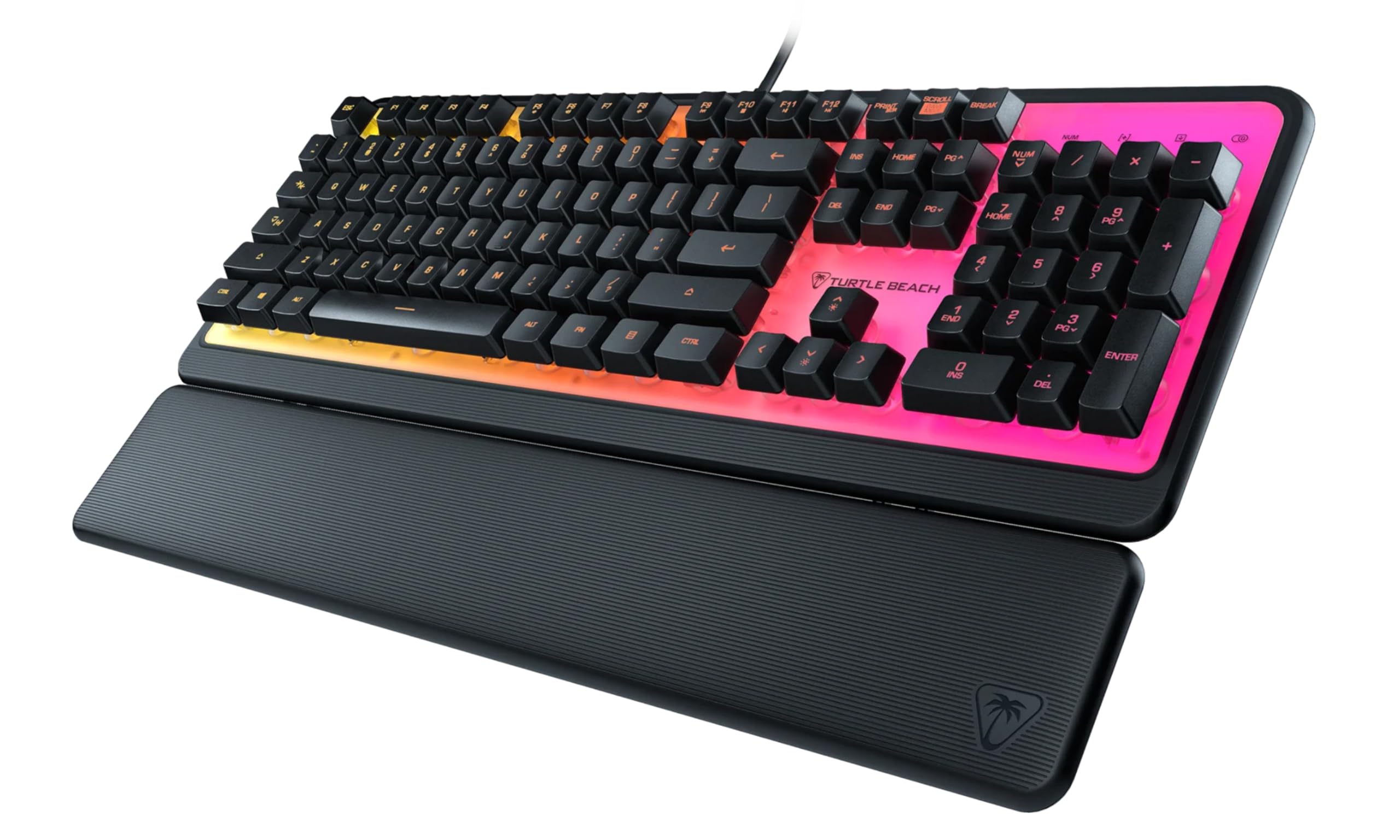 Turtle Beach Magma - Membrane RGB Gaming Keyboard mit Membrantasten, Advanced Anti-Ghosting, Easy-Shift Technologie, RGB-Beleuchtung, abnehmbare Handballenauflage 7