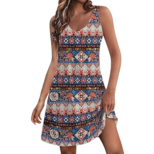 GIANTHONG Summer Dresses for Women 2024,Midi Sleeveless Grandient Sundress  Loose Fit Beach Casual Going Out Sexy Dresses in Kenya | Whizz