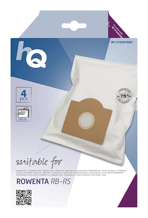 Bolsas Aspiradora Rowenta RO 5255 ZZ-Clan 10 Bolsas Para Aspiradoras Rowenta Compacteo Ergo RO 5255, Bolsas De Polvo ( 2 Filtros - NV624 Bolsa Aspirador Rowenta Hyperfilter Plus