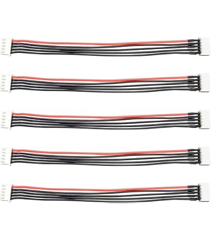 OliRC 5pcs JST-XH 5S 20cm 22awg Lipo Balance de Fil Extension Silicone Câble Conduire pour RC Batterie Chargeur(C135-5
