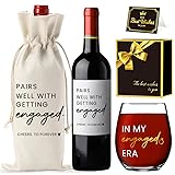 FBCCZEY In My Engaged Era Wine Bag Glass Engagement