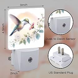 Groovy Hummingbird Flower Night Light for