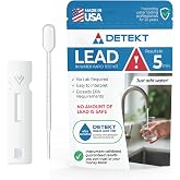 Lead Drinking Water Home Test by Detekt (USA) DIY Lead Tap Water Test | Results in 5 Min, Comprehensive Water Test for Lead, Test for Lead Pipes, Simple Rapid Test