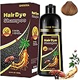 Blonde Brown Hair Dye Shampoo 3 in 1 - Instant Shampoo Para Pintar el Cabello Refresh Hair Color, Herbal Shampoo Hair Dye for Women Men, Easy to Use & Long Lasting Hair Color Shampoo 16.90 oz