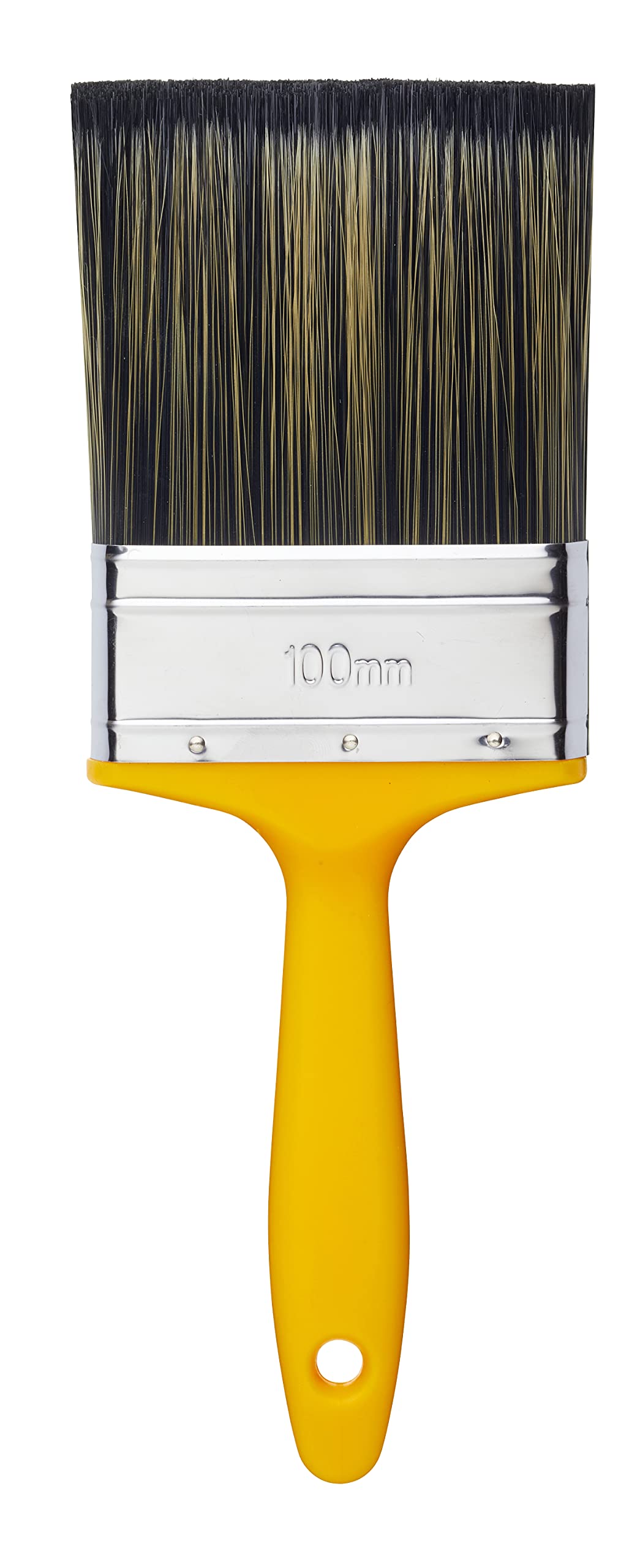 ProDec 4 inch Flat Masonry Paint Brush for Rapid Application of Smooth and Textured Masonry Paints on Outdoor Walls, Brick, Breeze Block, Render, Pebbledash and Other Rough Surfaces, 4" 100mm