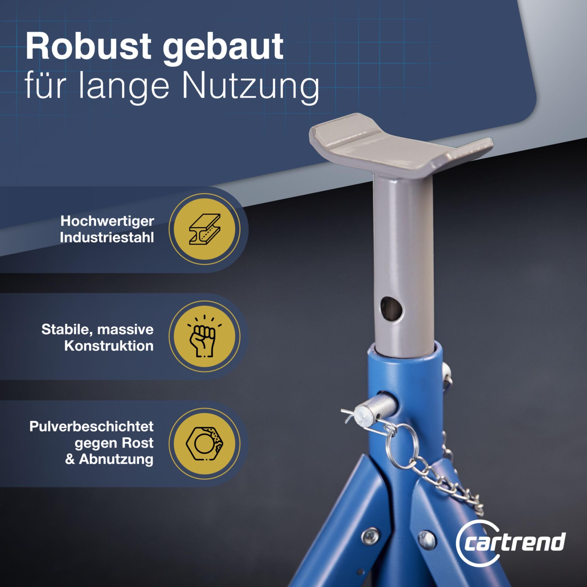 CARTREND 50290 Unterstellbock Abstellbock 100mm 100mm 270mm manuell 1.77kg 6