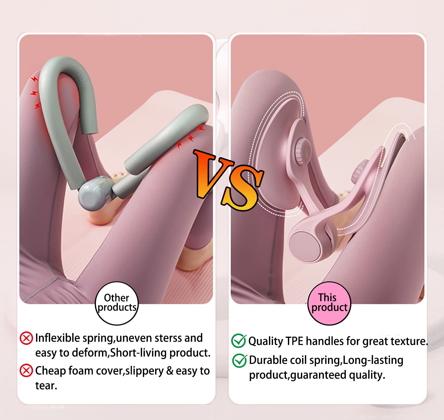 Hip Trainer Kegel Exerciser, Pelvic Floor Trainer, Kegel Trainer for Postpartum Rehabilitation, Trimmer Inner Thigh, Thigh Toner Workout