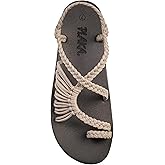 Plaka Atlantis Summer Walking Sandals for Women – Comfortable Strappy Sandals with Arch Support for Beach Walks and Casual Outings