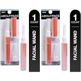 Kai About Face Sonic Beauty Wand with Bonus Eyebrow Shaper; Battery Operated Face Hair Remover; Face, Chin, &amp; Lip Hair Remover, Face Hair Remover Tool for Women, Epilator for Men &amp; Women (Pack of 2)