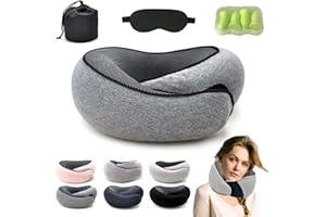 ZMPDJG 2024 New Flyhugz Neck Pillow, Flyhugs Neck Travel Pillow, Flyhugs Neck Pillow, Wander Plus Travel Pillow, Fly Hugz Travel Neck Pillows for Airplanes, Memory Foam Travel Pillow (Dark Grey-A)