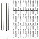 200pcs Double-Head Skirting Thread Seamless Nails with Bonus 2pcs Sleeve Tools, Double Headed Nails Non Marking Double Sided 