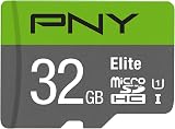 PNY Elite 32GB microSDHC Class 10 UHS-I U1 100MB/s with SD Adapter