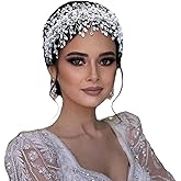 DIMNIE Pearl and Rhinestone Bridal Headpiece, Wedding Headband