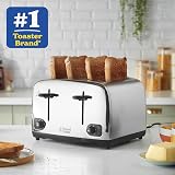 Russell Hobbs 4 Slice Toaster Perfect Toast Technology 1700W Brushed Steel view 2