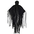NEWBEA 5 Ft Halloween Decorations Outdoor Hanging Grim Reaper, Scary Creepy Faceless Ghost Large Life-Size Halloween Decor Prop