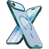 Smartish® iPhone Air MagSafe Clear Case - Gripmunk Magnetic Slim Case [Lightweight + Protective] Anti-Yellowing Thin Grip Clear Cover for Apple iPhone Air - Clearly Green