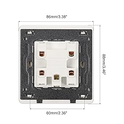 MECCANIXITY Light Press Button Switch 1 Gang 1 Way
