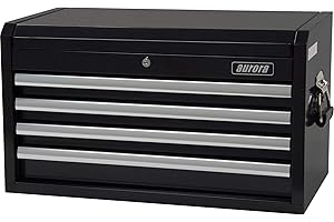 Aurora Tools - Industrial Tool Chest, 26" W, 4 Drawers, Black Each