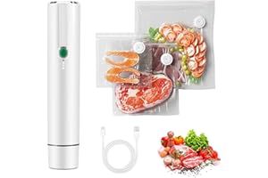 Handheld Vacuum Sealer, Portable Mini Vacuum Sealer for Food Fresh & Save, Portable Seal Meal Saver, Wireless Food Sealers (V