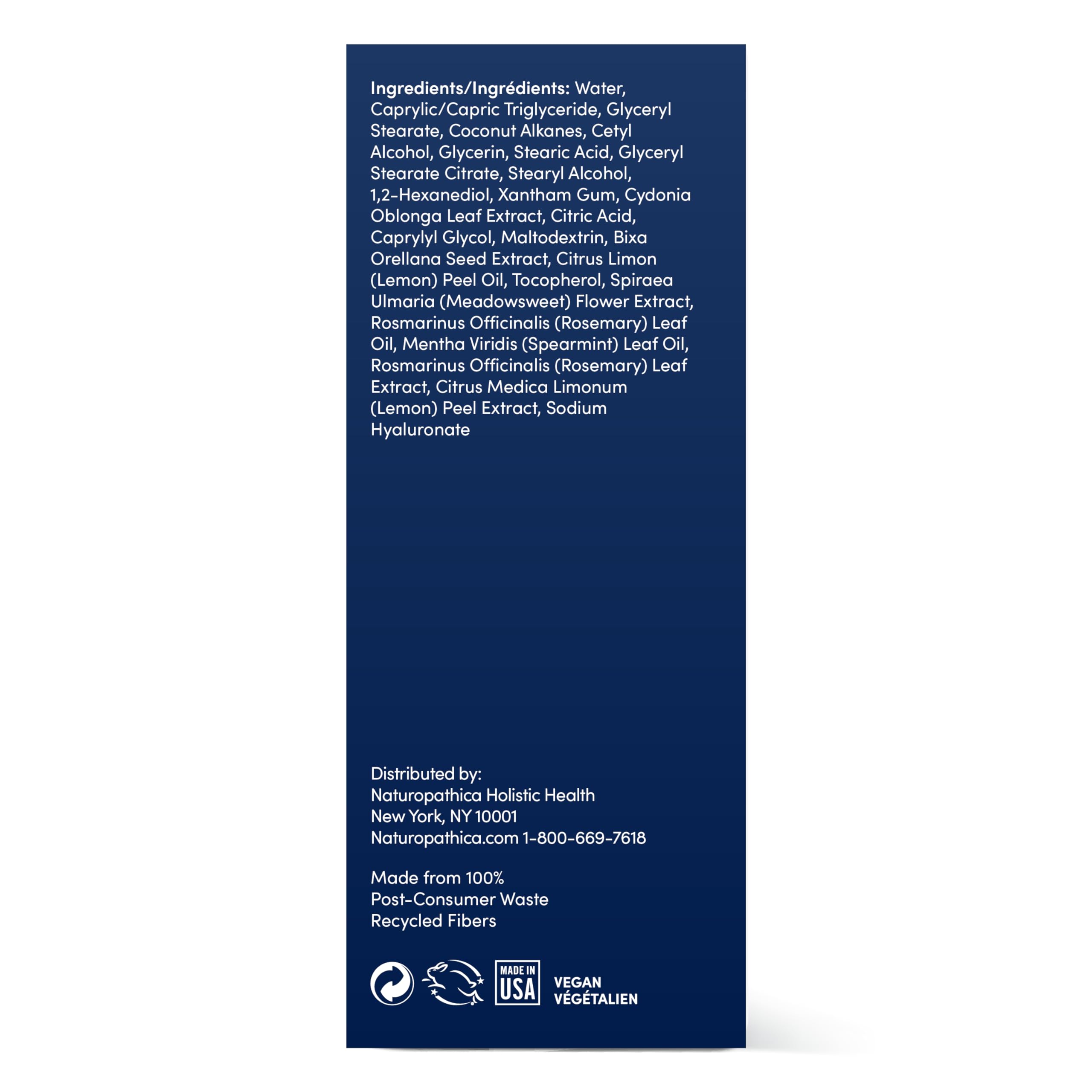 Naturopathica Rosemary & Salicylic Acid Acne Clearing Moisturizer, Lightweight Facial Moisturizer for Blemish-Prone Skin, Clarifying Face Cream for Men and Women, 1.69 fl oz