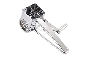 Amazon Basics Stainless Steel Rotary Cheese Grater (Previously AmazonCommercial brand)