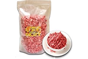 TXDYNLLK Premium Freeze Dried Strawberry Pieces - 7.06 Oz/200g of Crispy Diced Strawberries, No Additives.Dehydrated Fruit Snacks, Crunchy Dried Berries for Baking Drinks Yogurt Cereal