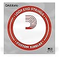 D'Addario LE010 Plain Steel Loop End Single String, .010