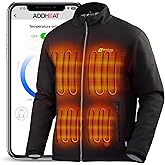 Venture Heat Men's Heated Jacket with Battery Included - High Powered Self Warming Coat, Softshell Water Resistant