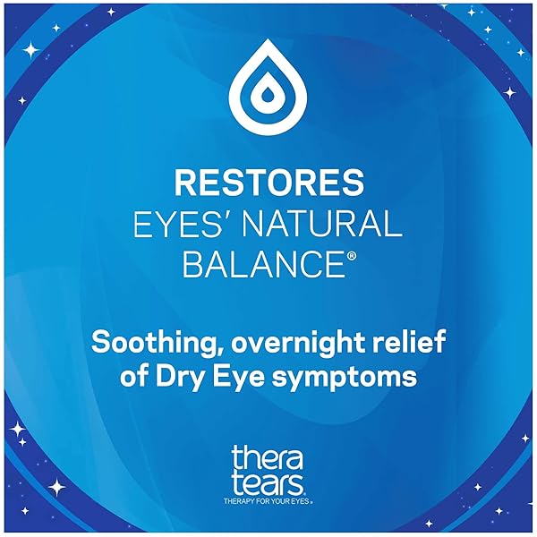 THERATEARS LIQUID GEL NIGHTTIME LUBRICATING EYE DROPS FOR DRY EYES, SINGLE-USE VIALS, 30 COUNT