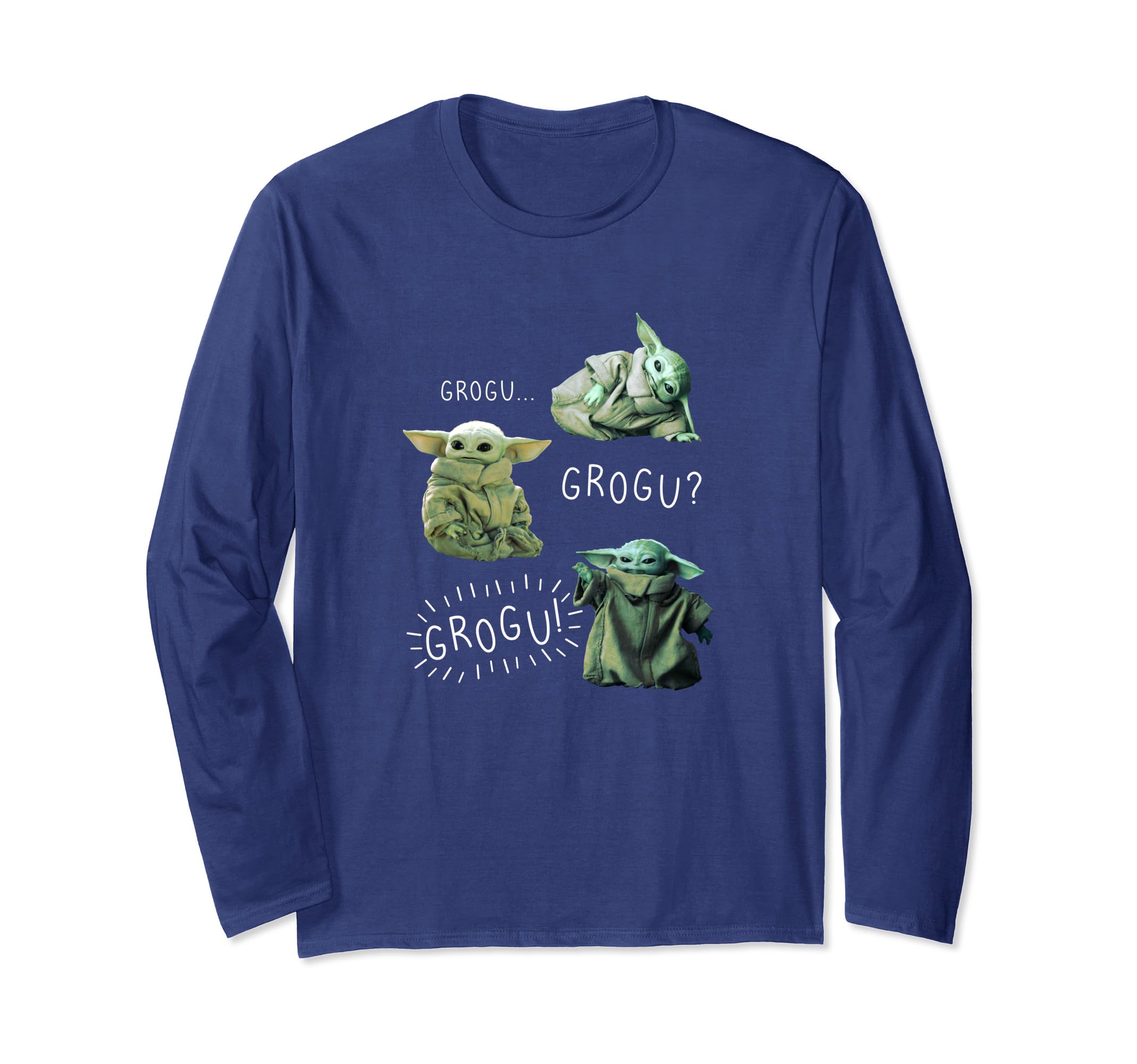 Star Wars: The Mandalorian Grogu Grogu Grogu R14 Long Sleeve T-Shirt
