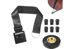 8pcs Cello Accessories, Cello Endpin Anchor Cello Stopper Strap & Non Slip Rock Stop & Rubber Endpin Tip Rest Floor Protector