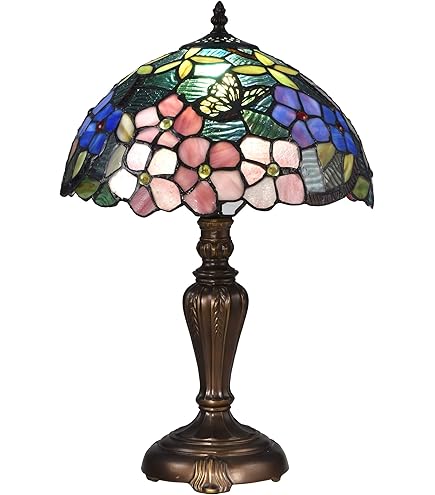 Dale Tiffany TT12232 Zenia Rose Table Lamp, 16.25